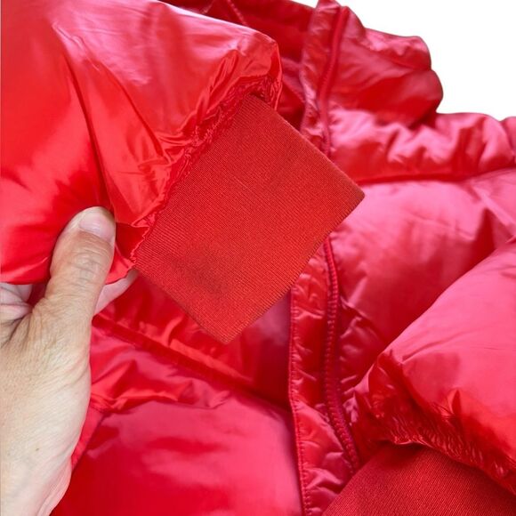 UGG Ronney Cropped Puffer Jacket Coat Womens Size Large Red - Picture 10 of 16